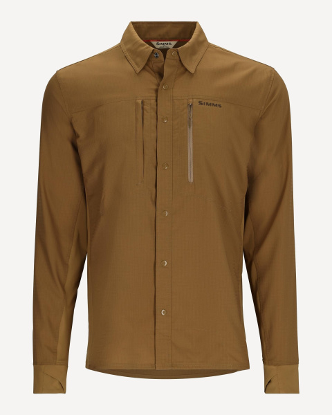 Рубашка Simms Intruder BiComp Fishing Shirt (Мужской; M (41-42); Driftwood)